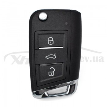 Ключ Volkswagen выкидной XZVGM1EN 3 but HU-HAA / HU66 Xhorse-VVDI